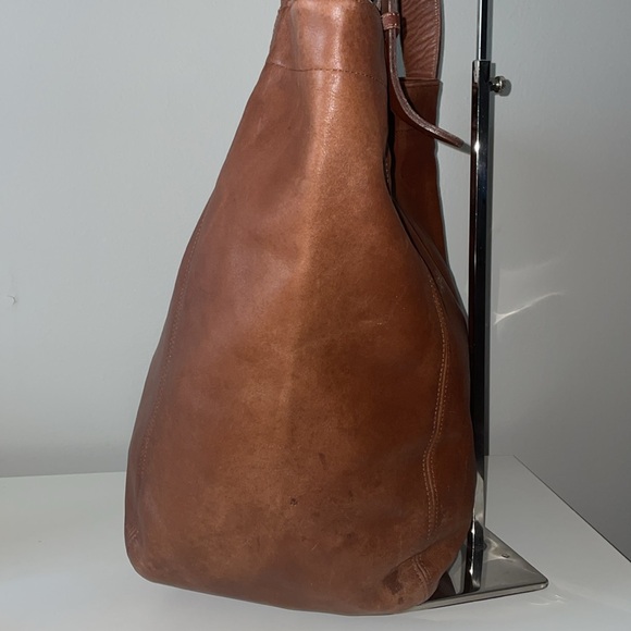 COACH VINTAGE DUFFLE SOHO XL Brown LEATHER BAG Authentication Papers - Picture 2 of 11